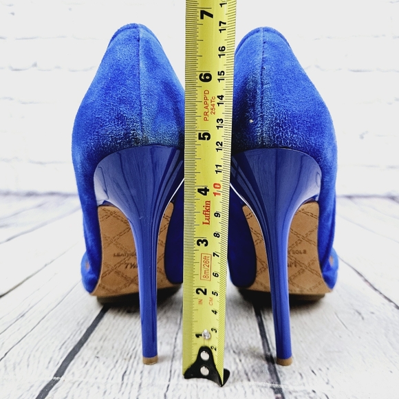 L.A.M.B. | suede leather pointed toe stilleto heels - Picture 8 of 12